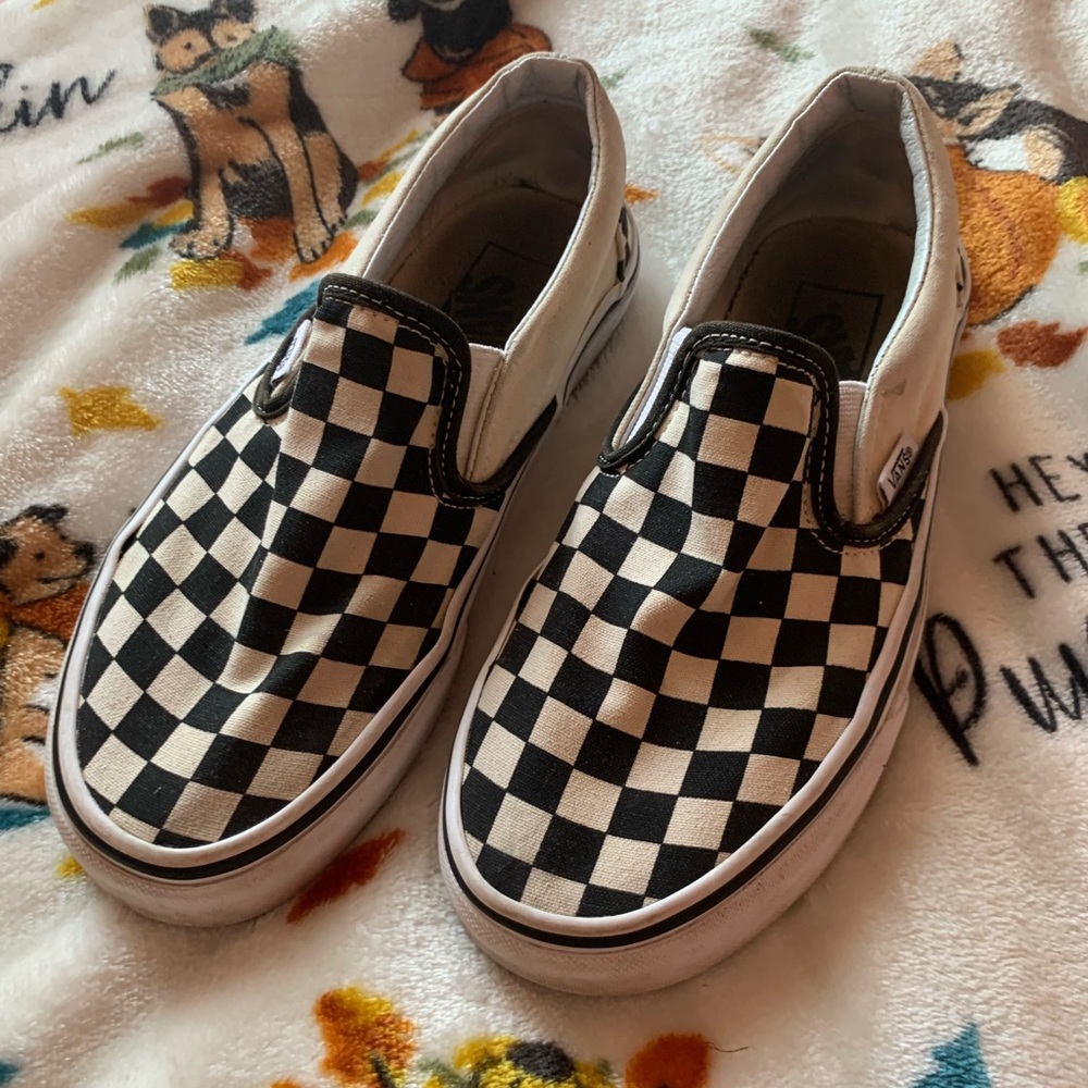 Checkered Slide-on Vans